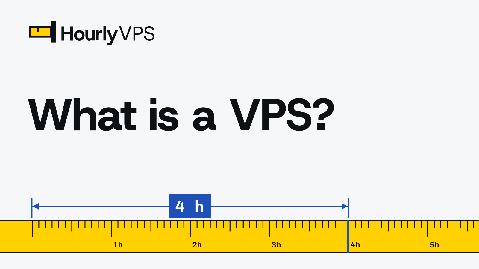 Title card reading “What is a VPS?” for the HourlyVPS guide to virtual private servers